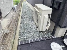足元のさりげないアクセントがおしゃれな犬走り[施工後]