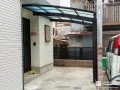 優しいアール屋根で雨の日も乗り降り快適なカーポート設置工事