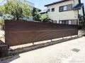お庭をしっかり囲い安心な高さのある目隠しフェンス設置工事