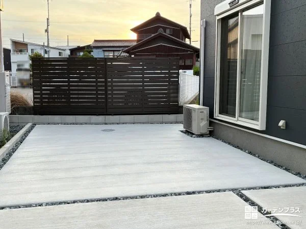 No.30580 目隠しフェンスでプライベート感を高めたすっきり快適なお庭工事[施工後]