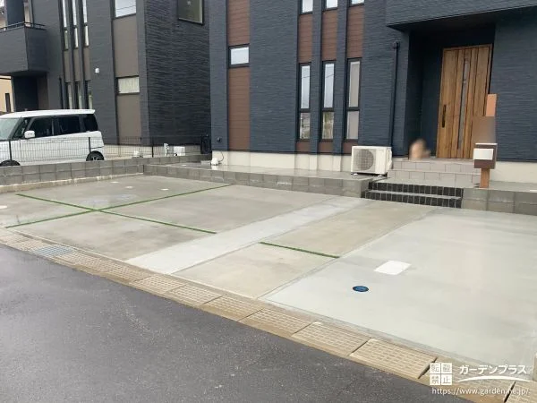 No.30592 駐車スペースと雑草対策でお住まいまわりをすっきり整えた工事[施工後]