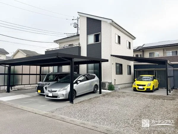 愛車を守りながら目隠しも叶えた駐車スペース工事