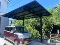 愛車を守るカーポートとフェンスでくつろぎ空間を叶えた工事