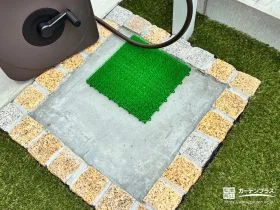 場所を有効活用できるフラットな水受け[施工後]