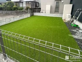 人工芝で愛犬がのびのび駆け回れるドッグランをつくった工事