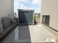 収納スペースとお手入れしやすい足元でお庭をすっきり使う工事