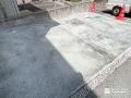 コンクリートで足元を整え門扉で敷地内の安全性にも配慮した工事