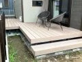 室内とお庭をつなぐローデッキ付きウッドデッキ