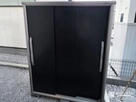 木目調カラーが美しい物置[施工後]