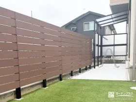 視線を気にせず満喫できるプライベートテラスをつくった工事