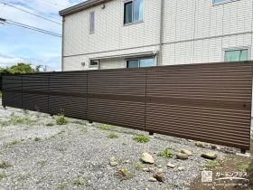 しっかりと高さを出した目隠しフェンス[施工後]