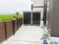 目隠しと収納をプラスしてお庭をすっきり使いやすく整えた工事
