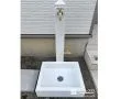可愛らしい印象の立水栓