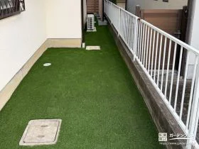 人工芝で一年中緑を楽しめるお庭へ[施工後]