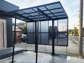 雨の日も使いやすい駐輪スペース[施工後]