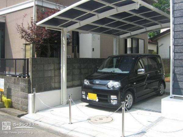 千葉県の外構施工例一覧 チェーンポール 外構工事のガーデンプラス 千葉県の外構施工例一覧 チェーンポール 外構工事のガーデンプラス