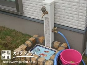 かわいらしいフクロウのデザイン立水栓