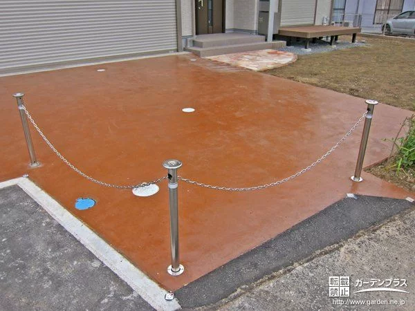 No.0374 新築外構工事一式（駐車スペース、アプローチ 他）[施工後]