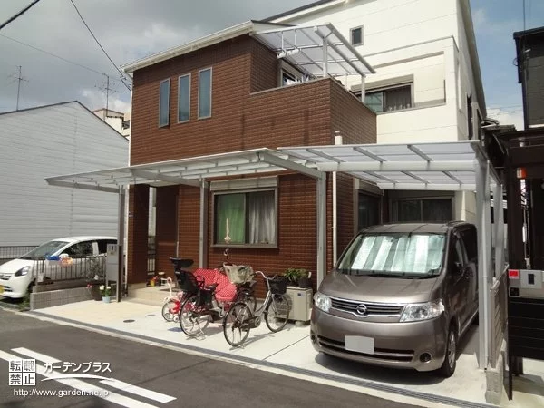 屋根を取付けて雨の日も快適リフォーム工事