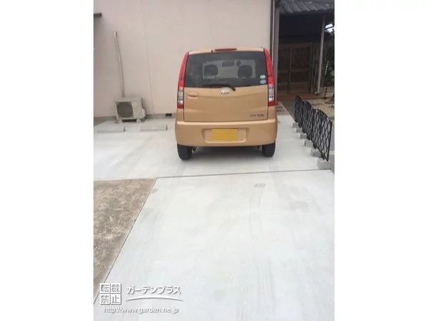 No.4370 鋳物フェンスが脇を彩る駐車スペース拡張工事[施工後]