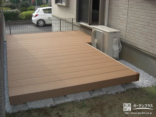 神奈川県の外構施工例一覧 ウッドデッキ 50万円まで 外構工事のガーデンプラス