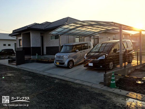 カーポート 駐車場の外構施工例一覧 外構工事のガーデンプラス