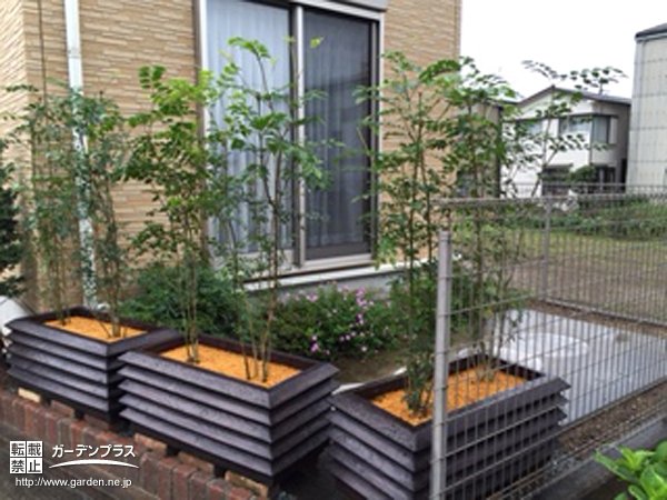 外構施工例一覧 プランター植栽 50万円まで 外構工事のガーデンプラス