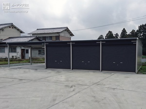 屋外作業場や駐車スペースとして便利なガレージ設置工事 No 5104 駐車スペースの施工例 外構工事のガーデンプラス 屋外作業場や駐車スペースとして便利なガレージ設置工事 No 5104 駐車スペースの施工例 外構工事のガーデンプラス