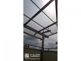 雨の日の洗濯物も安心のテラス屋根[施工後]