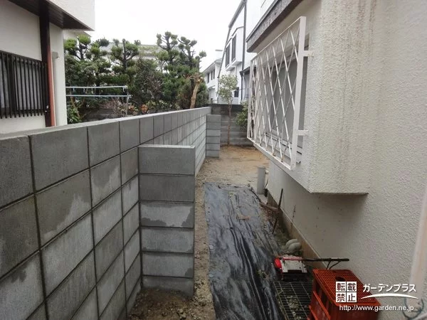 境界を明確にしてお庭での時間を楽しむブロック塀造作工事