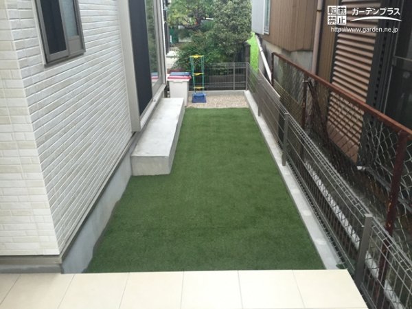 外構施工例一覧 アプローチ 人工芝 50万円まで 外構工事のガーデンプラス