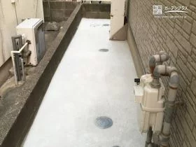 お掃除が楽になる、犬走りの舗装工事[施工後]