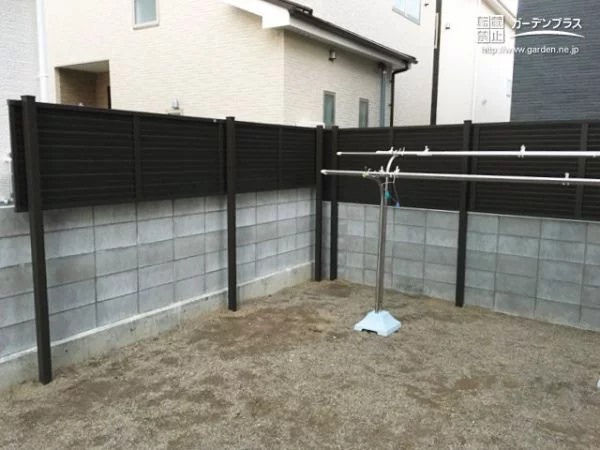 No.5378 気になる高さからの視線に対応した目隠しフェンス設置工事[施工後]