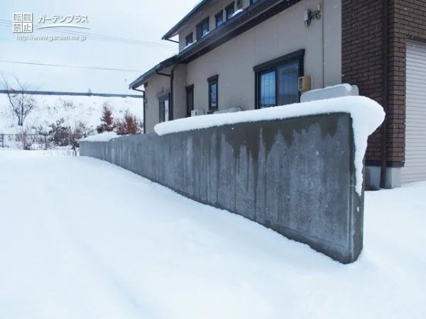 No.5637 積雪地方ならではのブロック塀の設置工事[施工後]
