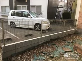 不審者の侵入を防ぐ外周フェンス[施工後]