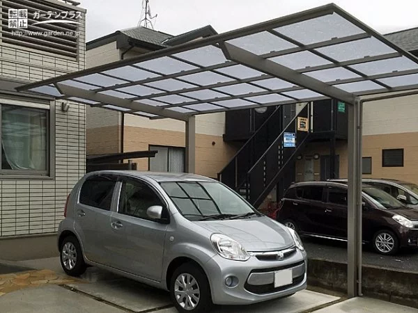 シンプルでシャープな印象でコーディネートした外構工事