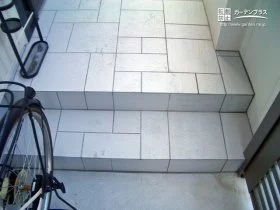 玄関ポーチ階段の拡張工事[施工後]