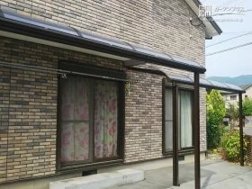 暮らしを快適にするＲ型のテラス屋根[施工後]