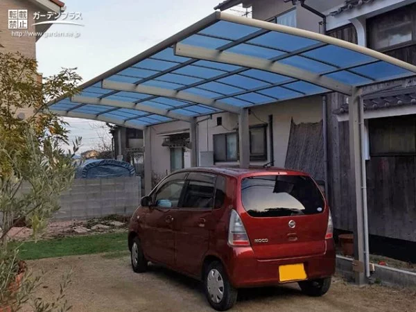 No.6284 2台のお車をゆったりと駐車し有効空間をつくるカーポート設置工事[施工後]