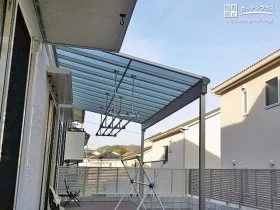 快適空間を提供するフラットなテラス屋根[施工後]