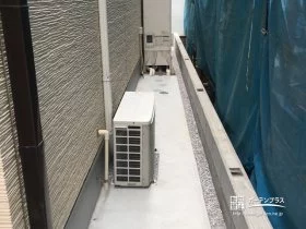 雑草対策と水はけを考えた犬走り[施工後]