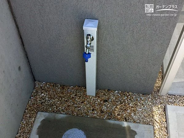 いたずら防止に役立つキー付き立水栓