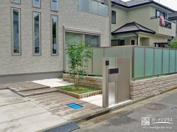 滋賀県の外構施工例一覧 目隠しフェンス 外構工事のガーデンプラス スマホ版