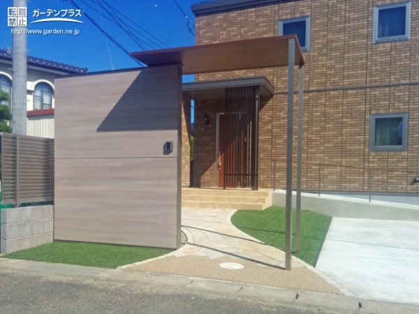おしゃれな玄関デザイン スロープの外構施工例一覧 外構工事のガーデンプラス おしゃれな玄関デザイン スロープの外構施工例一覧 外構工事のガーデンプラス