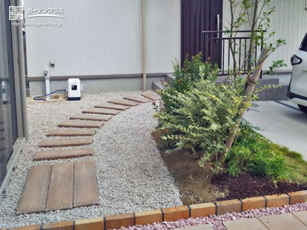 福岡県の外構施工例一覧 枕木 外構工事のガーデンプラス 福岡県の外構施工例一覧 枕木 外構工事のガーデンプラス