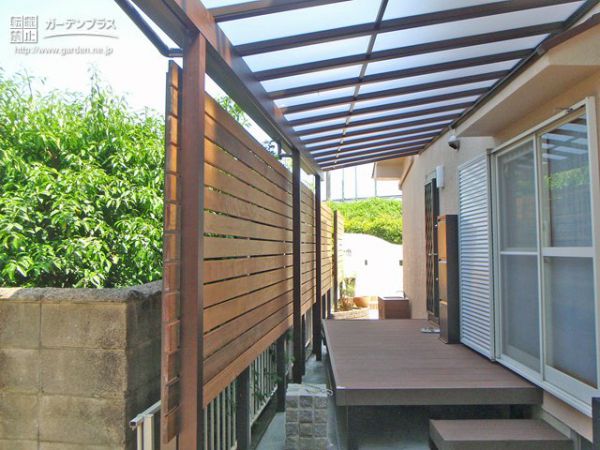 大阪府堺市の外構施工例一覧 ウッドデッキ 外構工事のガーデンプラス