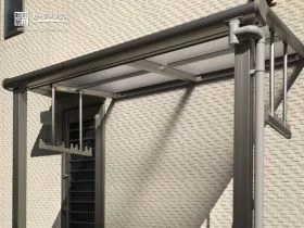 雨からお洗濯ものを守るテラス屋根の設置[施工後]