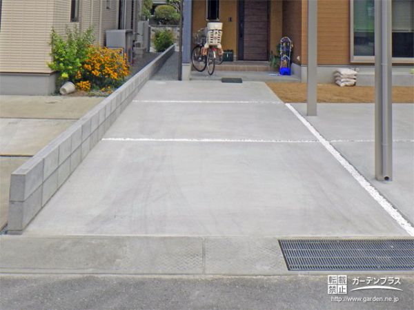 土間コンクリート 白玉砂利の外構施工例一覧 外構工事のガーデンプラス