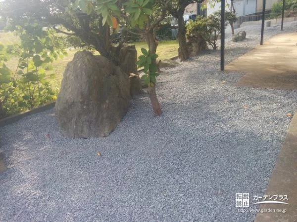 No.7144 和風のお庭に趣を深める雑草対策のガーデンリフォーム工事[施工後]