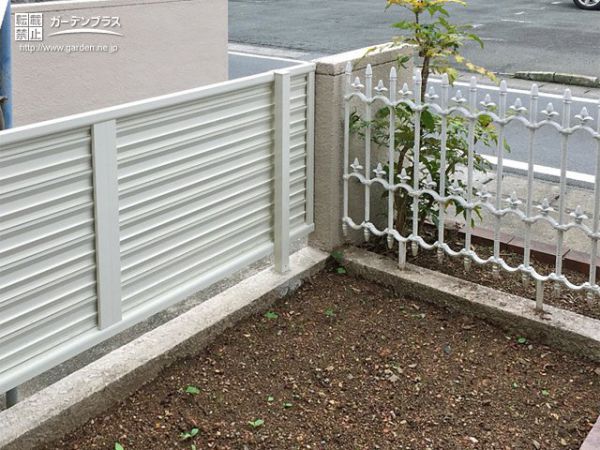 外構施工例一覧 目隠しフェンス 花壇 50万円まで 外構工事のガーデンプラス